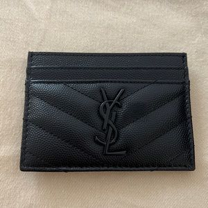 YSL Saint Laurent
Monogram Quilted Leather Card Case
